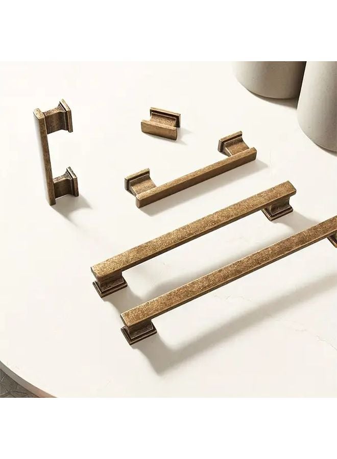 Antique Bronze Cabinet Knobs 4pcs Easy Install Vintage Pulls For Kitchen Bathroom Storage - Image 4